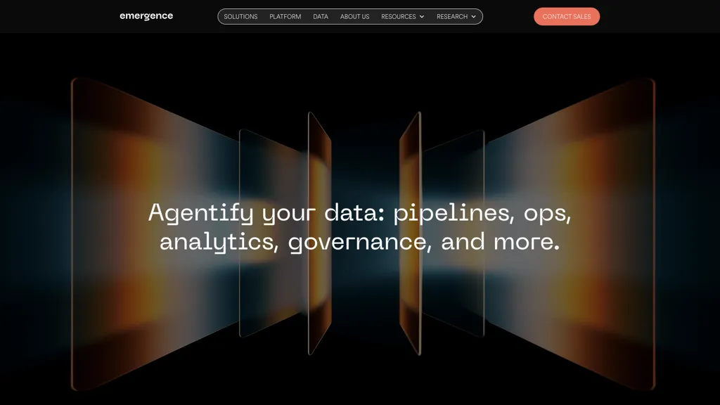 Emergence AI screenshot