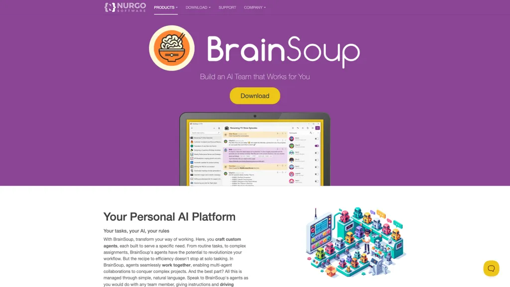 BrainSoup screenshot