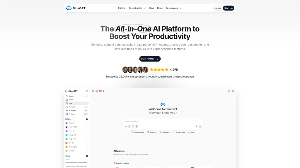 BlueGPT screenshot