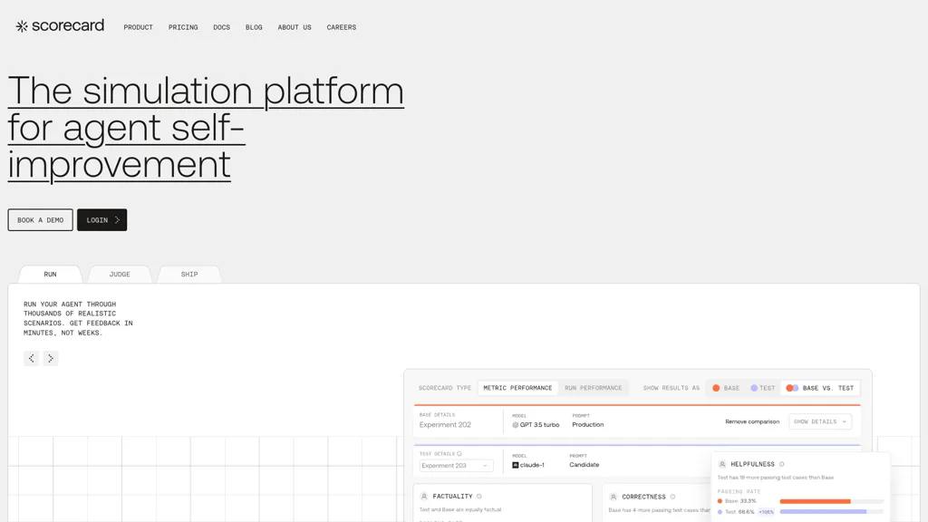 Scorecard screenshot