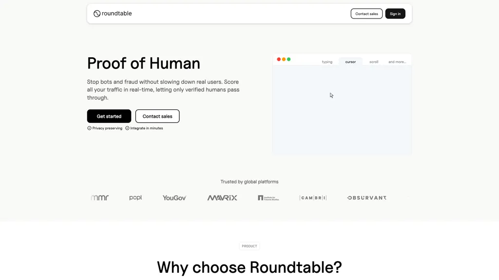 Roundtable screenshot