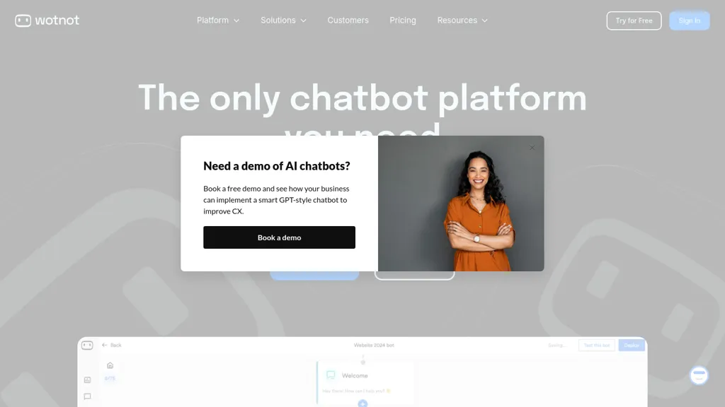 wotnot.io screenshot