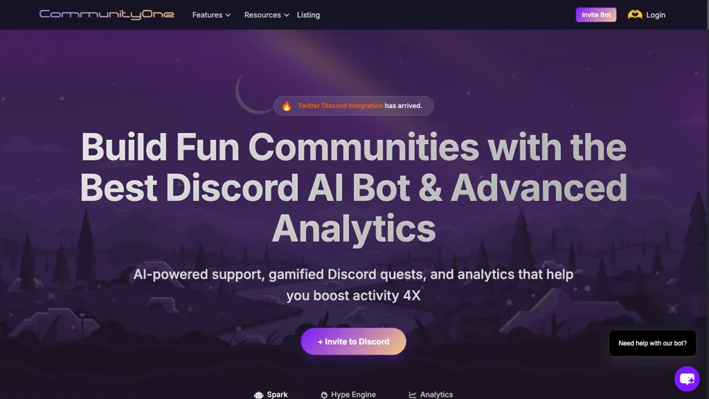 CommunityOne AI Discord Bot screenshot