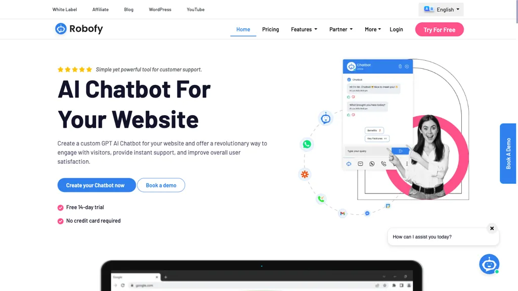 Robofy AI Chatbot screenshot