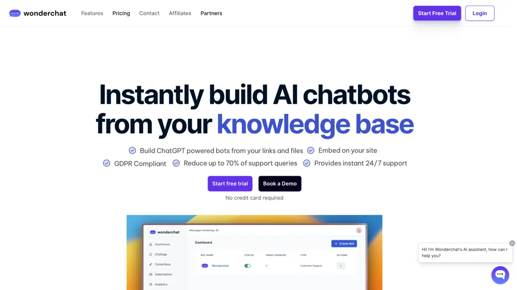 Wonderchat screenshot