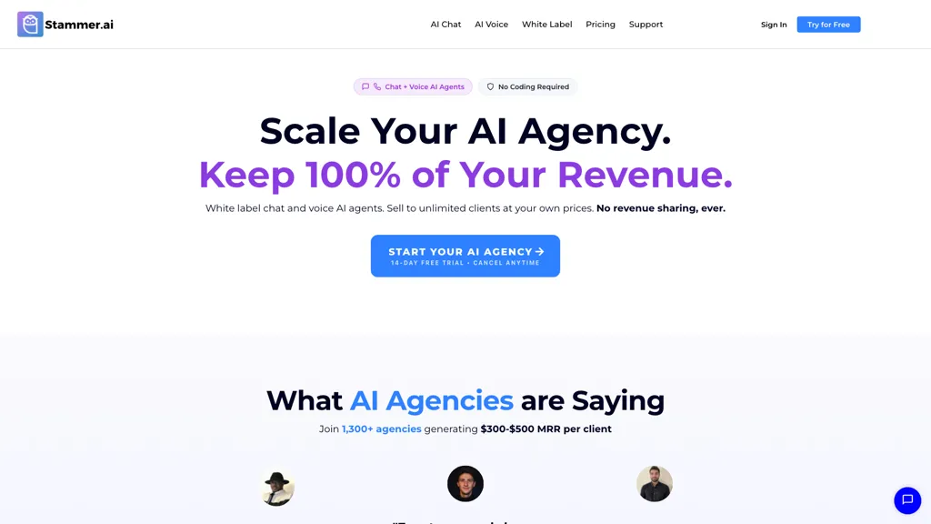 Stammer.ai screenshot