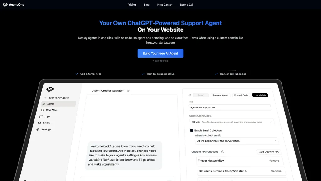 Agent One screenshot