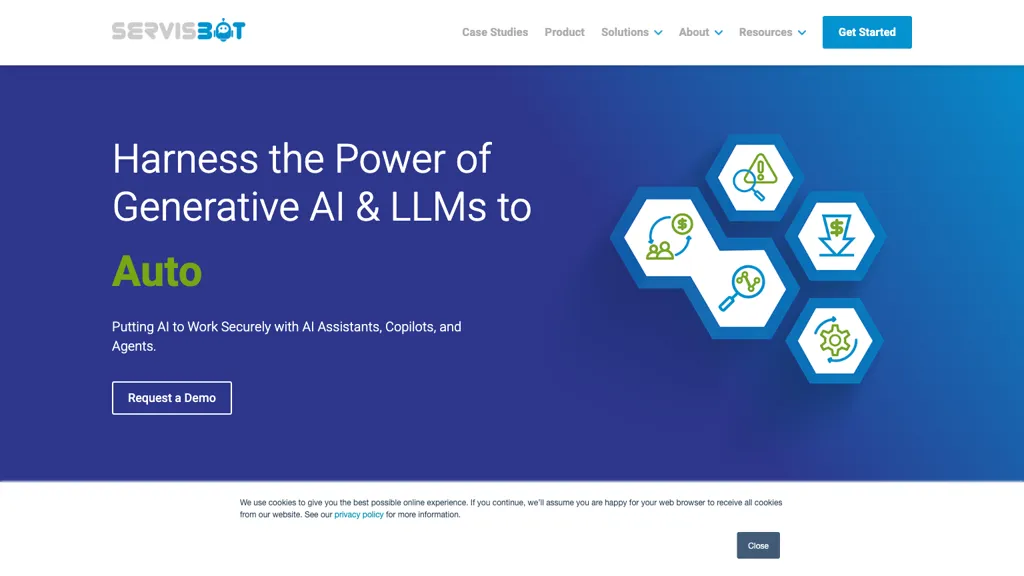 Servisbot.com screenshot