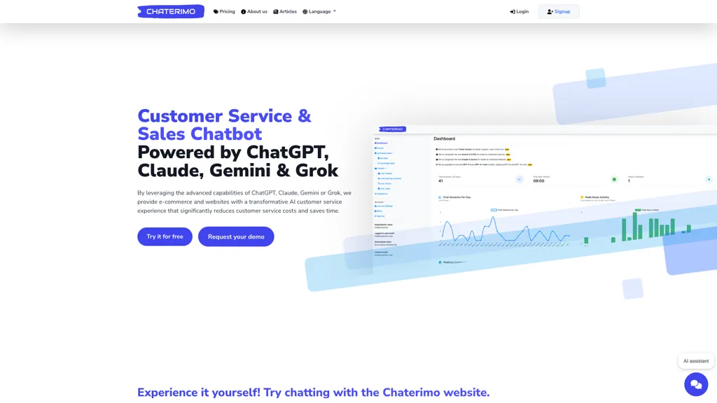 chaterimo.com screenshot