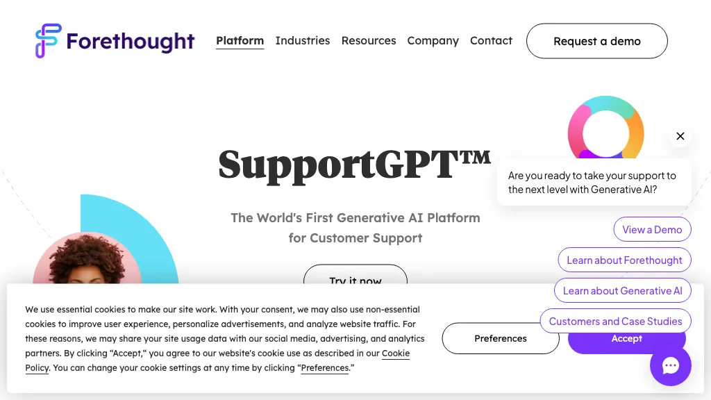 SupportGPT screenshot