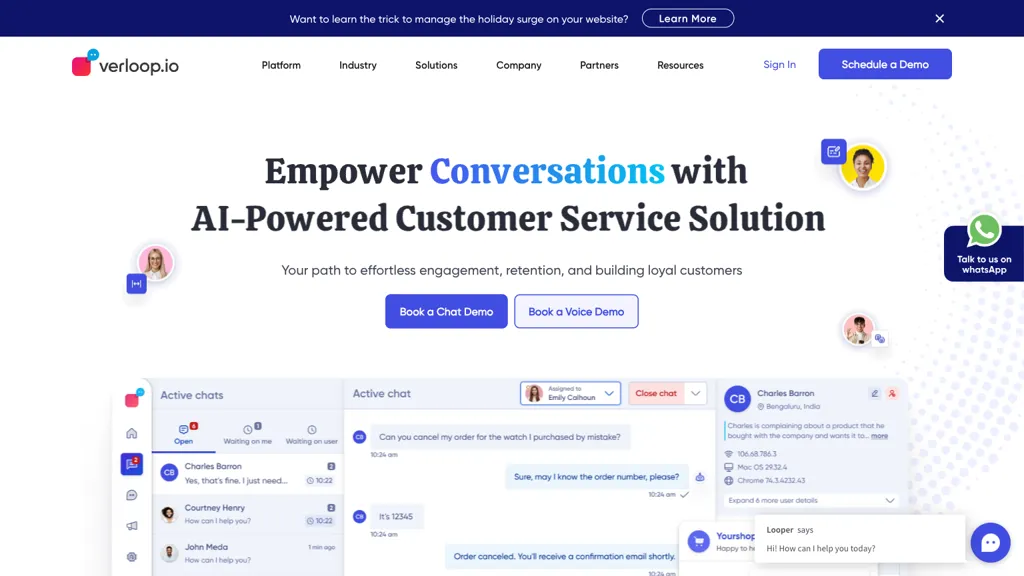 Verloop.io screenshot
