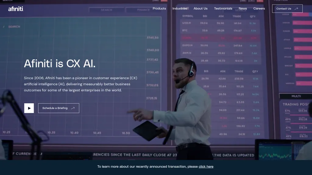 afiniti.com screenshot