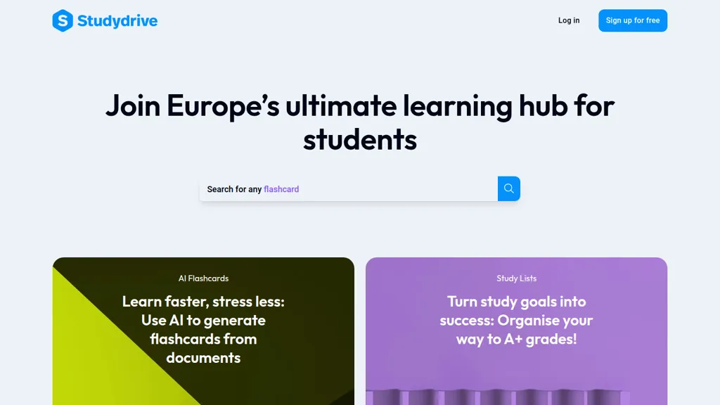 Studydrive screenshot
