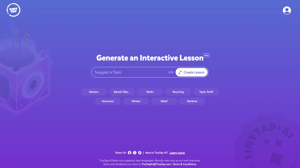 TinyTap AI screenshot