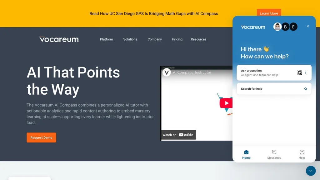 vocareum.com screenshot