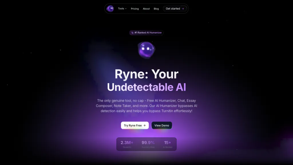 Ryne AI screenshot