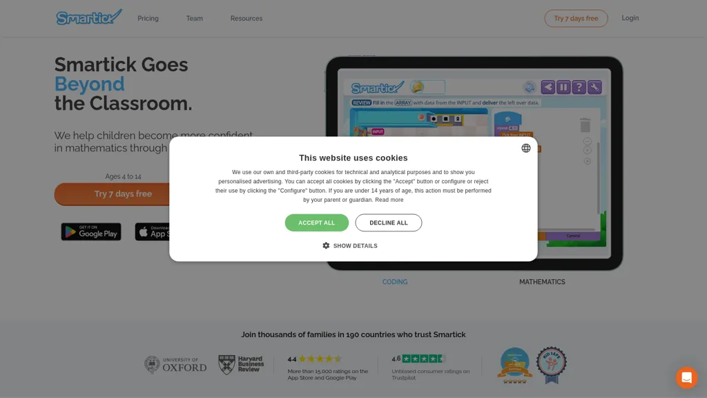 smartick.es screenshot