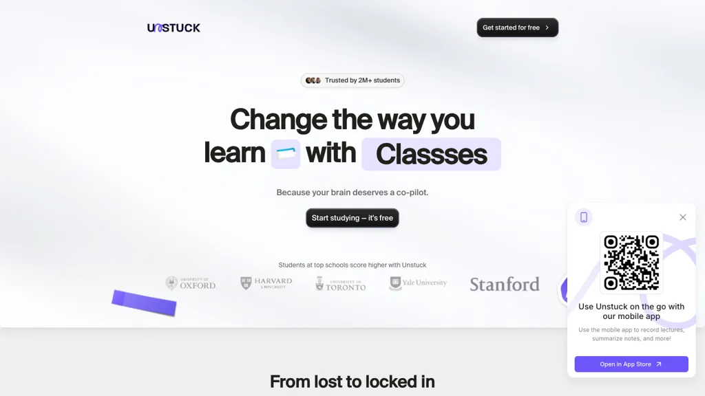 Unstuck AI screenshot