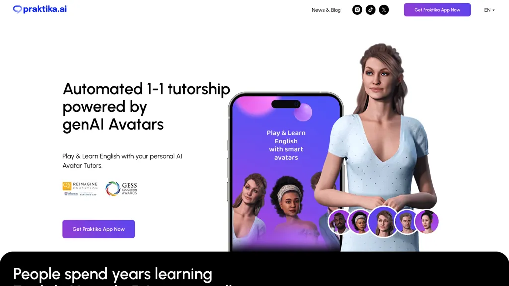 Praktika.ai screenshot