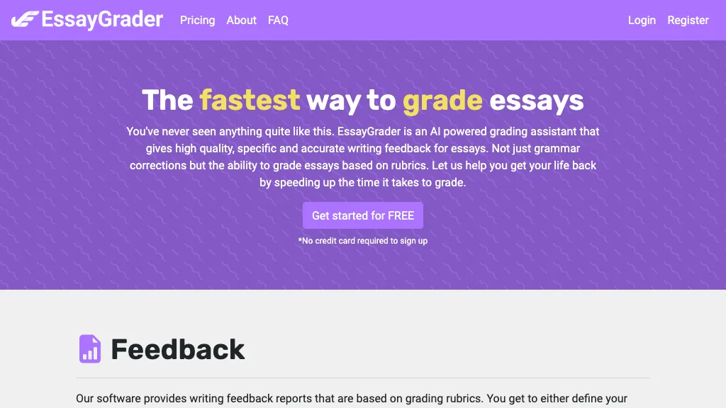 EssayGrader screenshot
