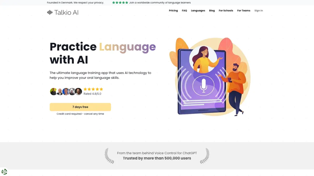 Talkio AI screenshot