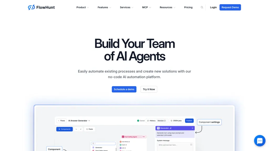 Flowhunt.io screenshot
