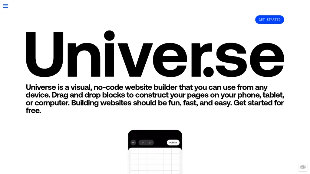 Universe screenshot