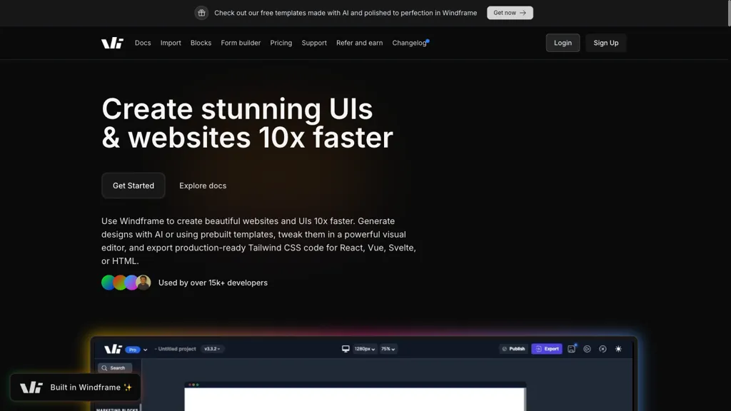 Windframe screenshot