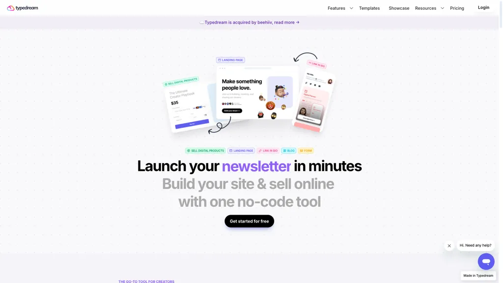 Typedream screenshot