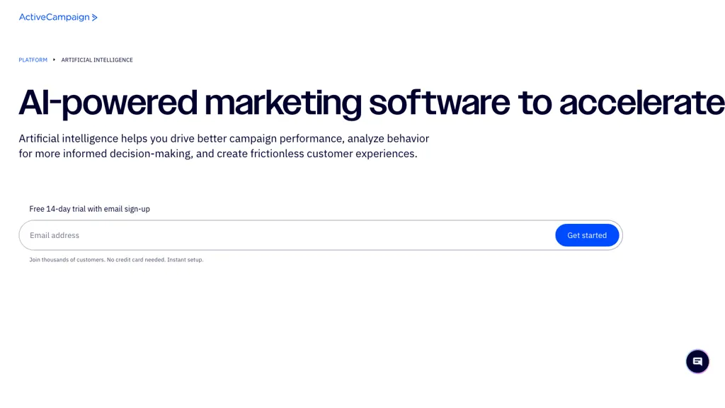 ActiveCampaign AI screenshot