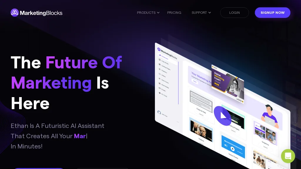 MarketingBlocks AI screenshot