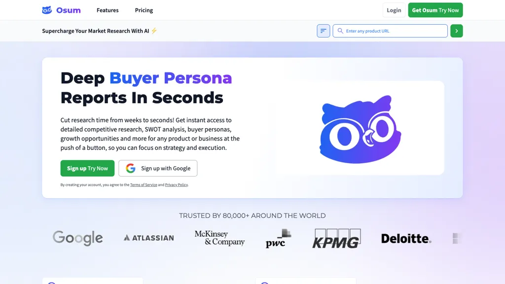Osum - Market Research screenshot