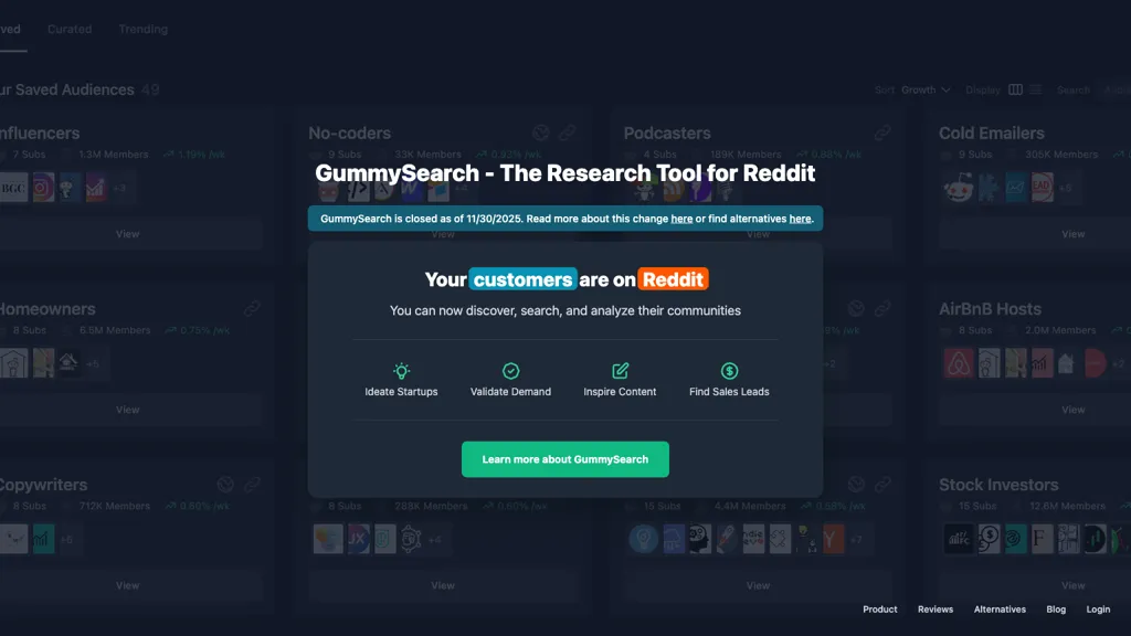 GummySearch screenshot