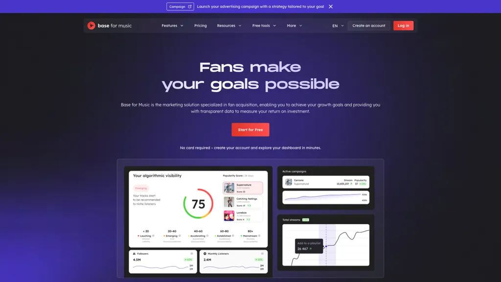 Base for music screenshot