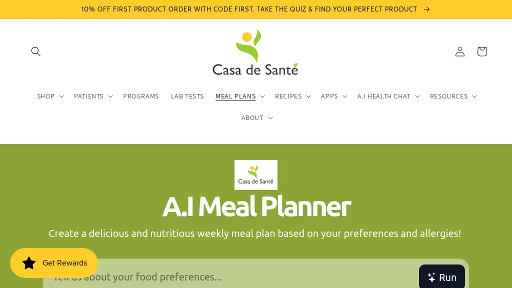A.I Meal Planner screenshot
