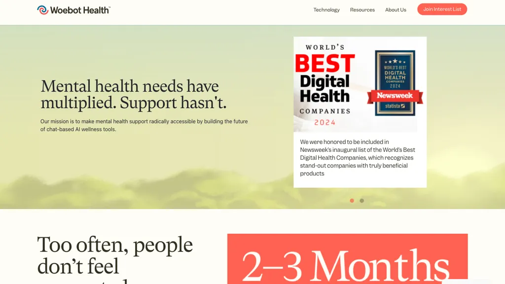 Woebot Health screenshot