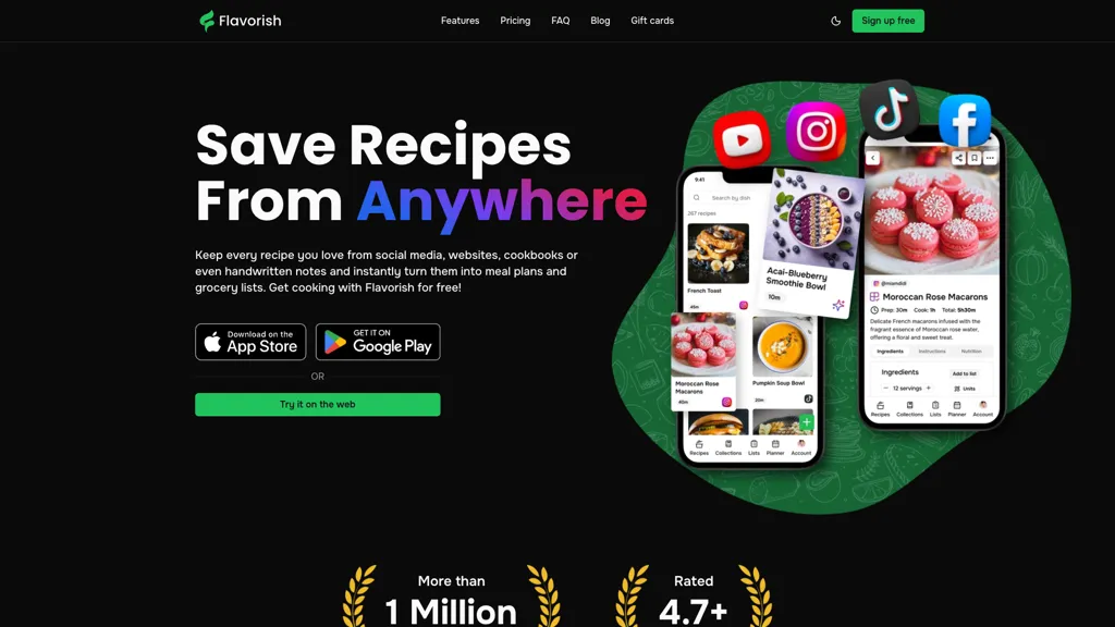 Flavorish screenshot