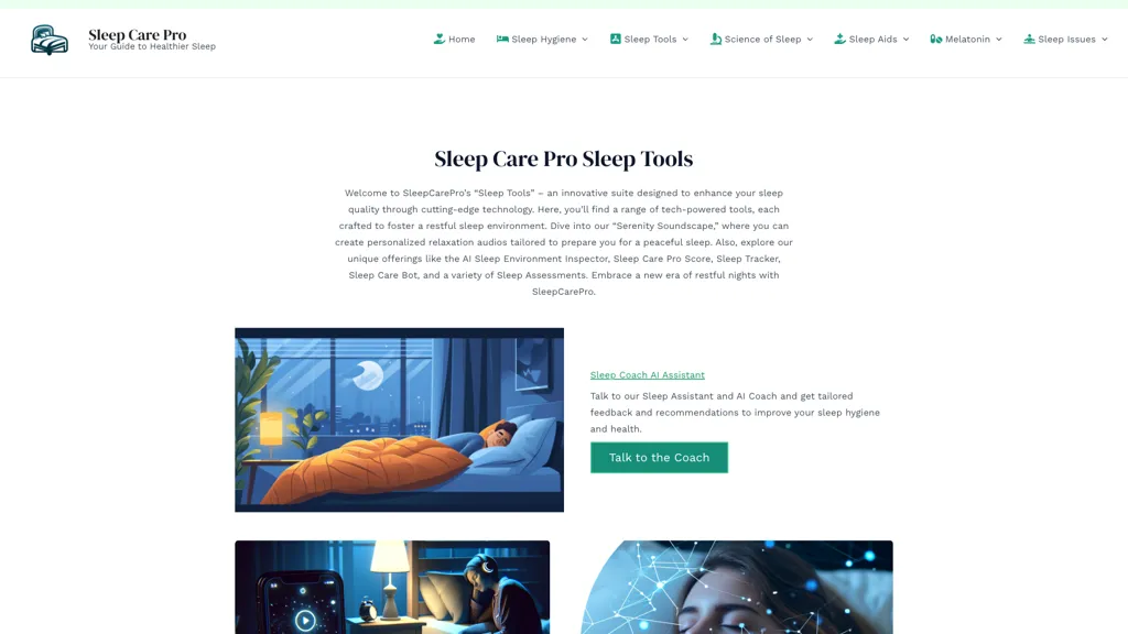 Sleep Intelligence Tools screenshot