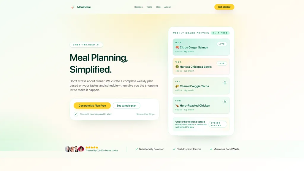MealGenie screenshot