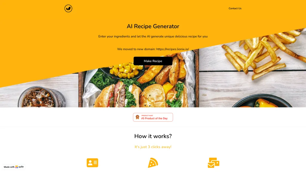 AI Recipe Generator screenshot