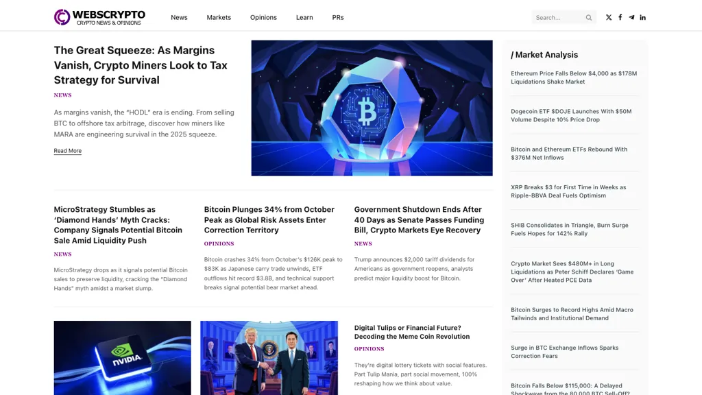 WebsCrypto screenshot