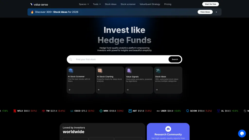 ValueSense screenshot