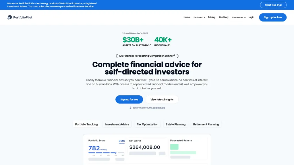 PortfolioPilot screenshot