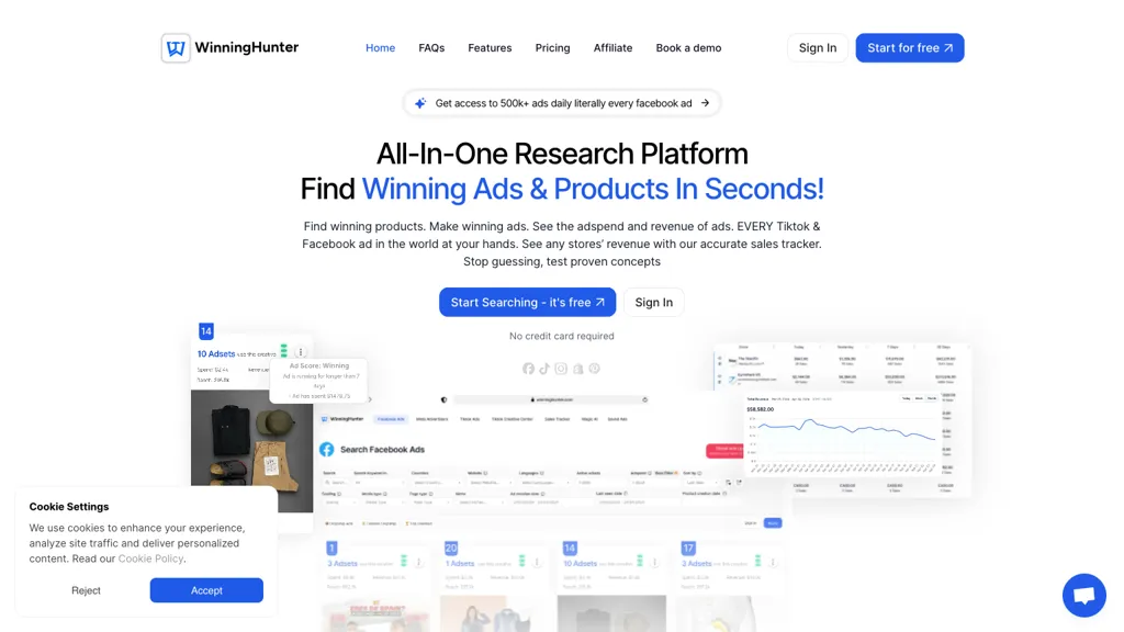 WinningHunter screenshot