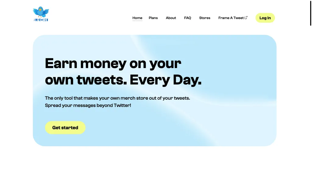 AnyTweet.com screenshot