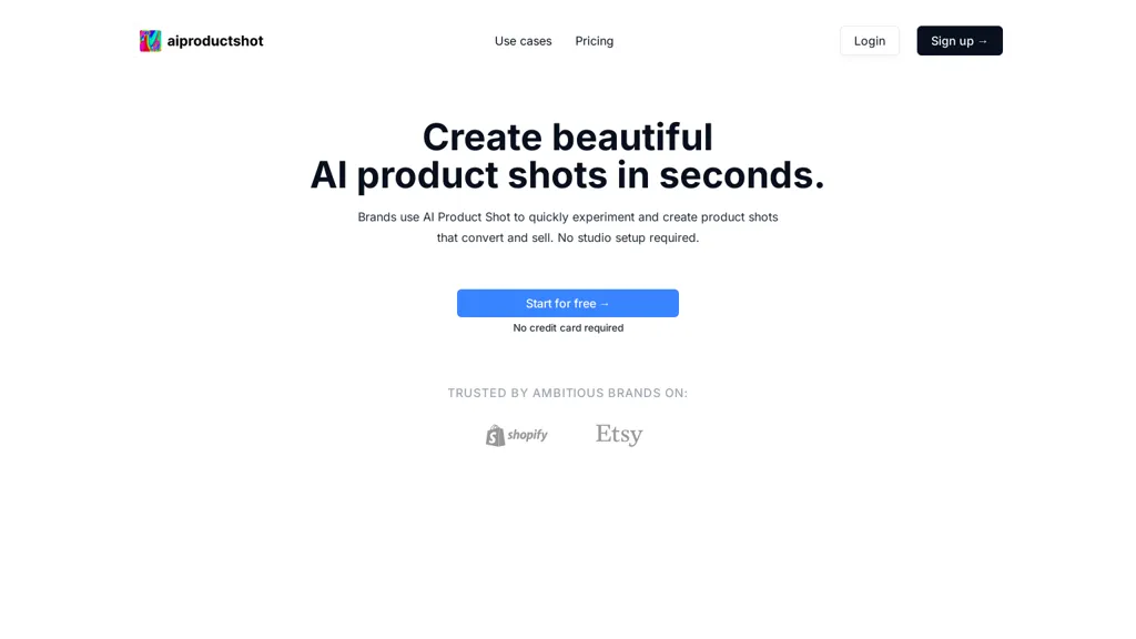 AI Product Shot screenshot