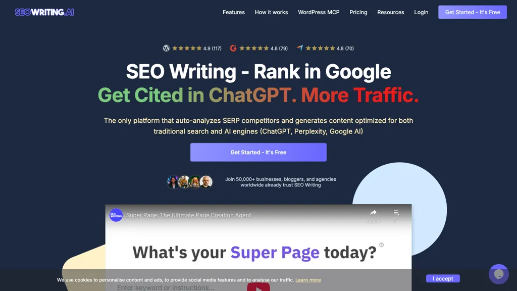 SEO Writing AI screenshot