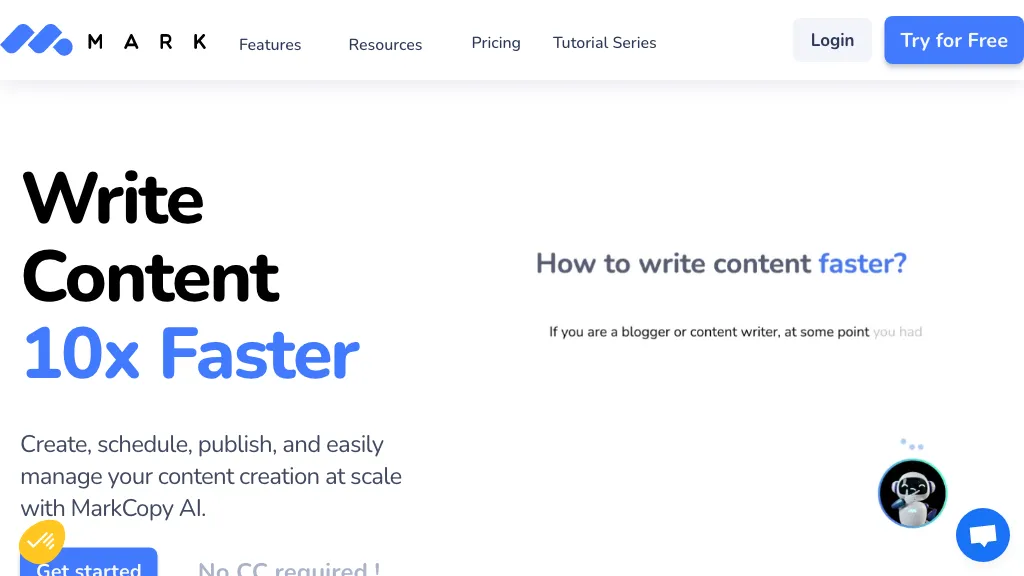 Mark Copy AI screenshot