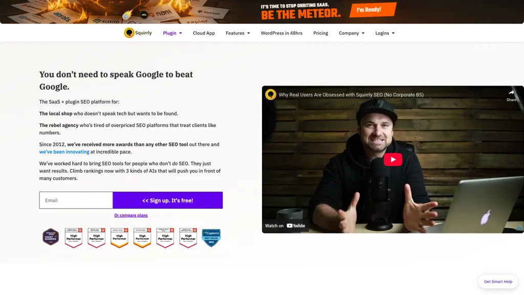 Squirrly SEO screenshot