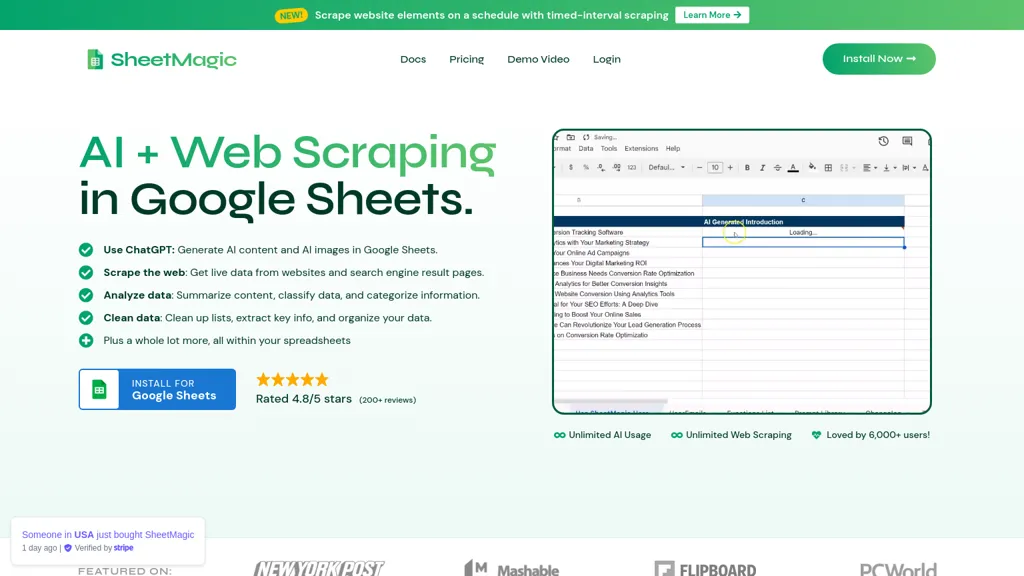 SheetMagic screenshot